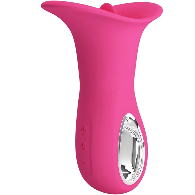 PRETTY LOVE - CLYDE ORAL VIBRATOR VIBRATING TONGUE 12 VIBRATIONS PINK - Image 4