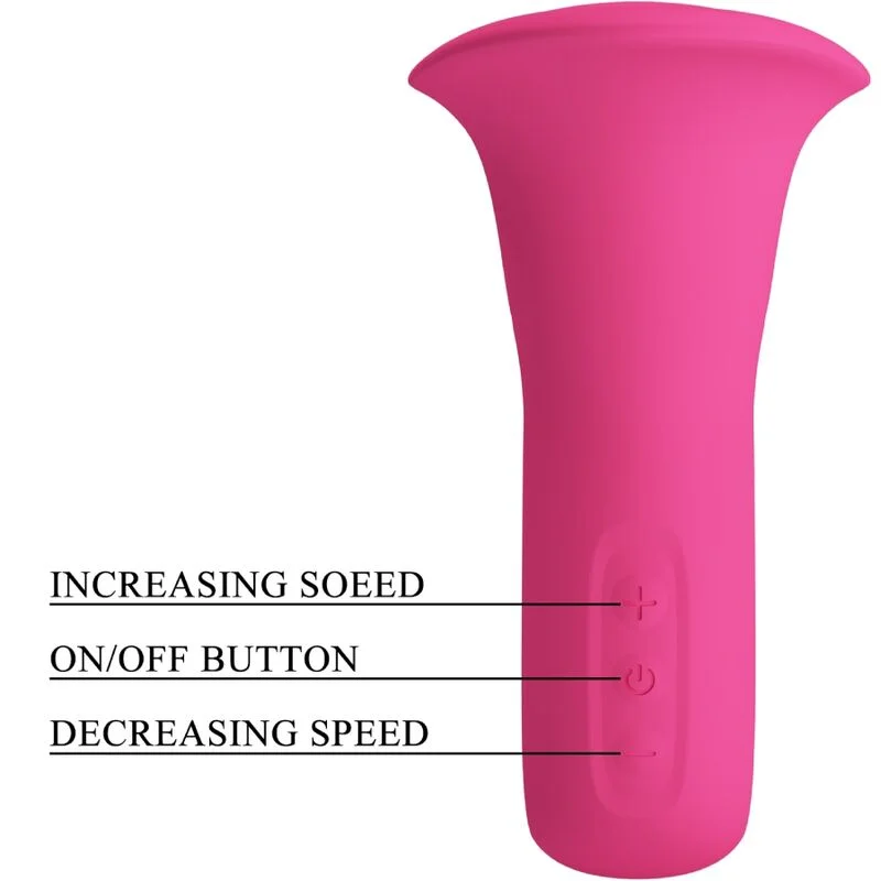PRETTY LOVE - CLYDE ORAL VIBRATOR VIBRATING TONGUE 12 VIBRATIONS PINK - Image 8