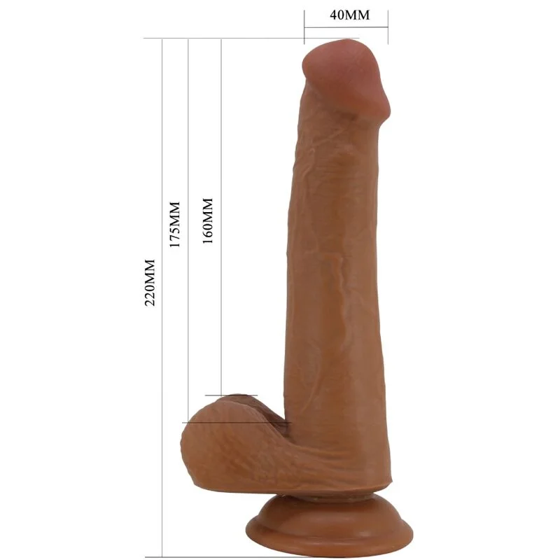 PRETTY LOVE - TALLEN REALISTIC DILDO 22 CM BROWN - Image 6