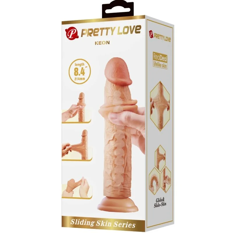 PRETTY LOVE - KEON REALISTIC DILDO 21 CM FLESH - Image 8