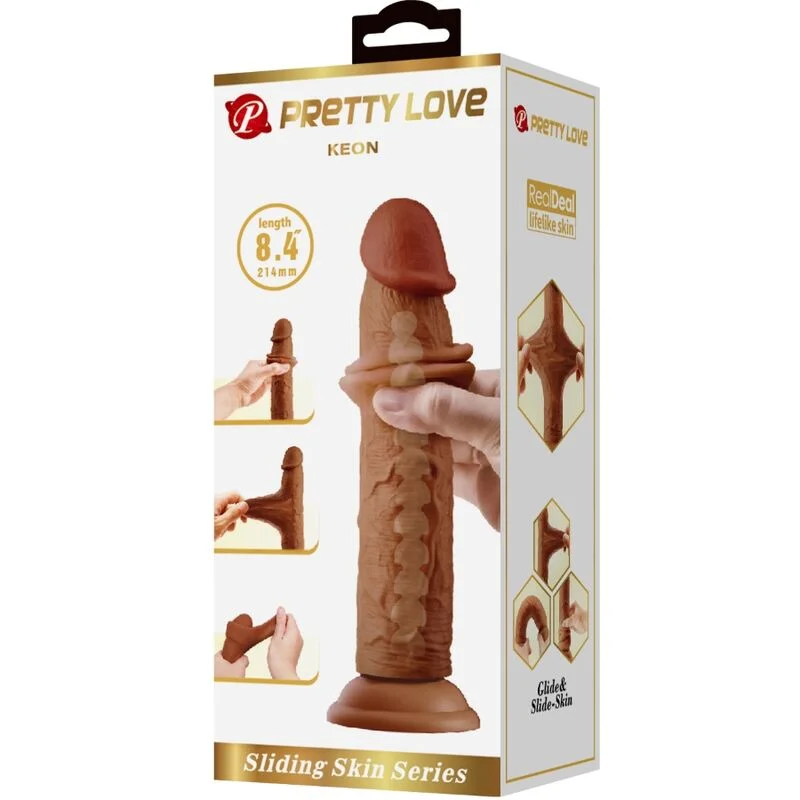 Pretty Love - Realistische Dildo Keon 21 Cm Bruin - Image 8