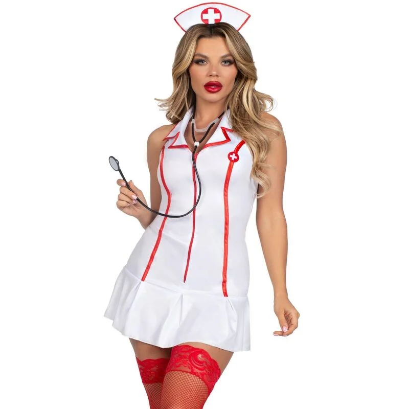Leg Avenue - Costume D'infirmière En Chef Blanc S/M