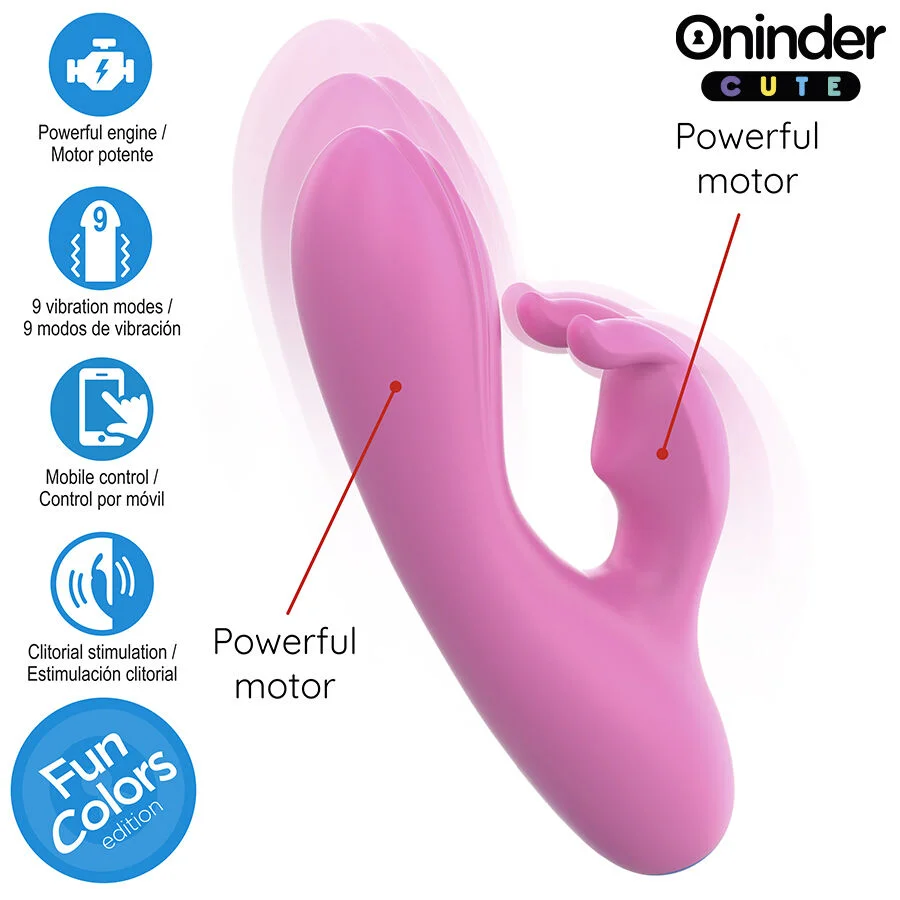 ONINDER CUTE - LOVE BUNNY VIBRATEUR POINT G CLITORIS - APPLICATION GRATUITE MONDIALE - Image 6