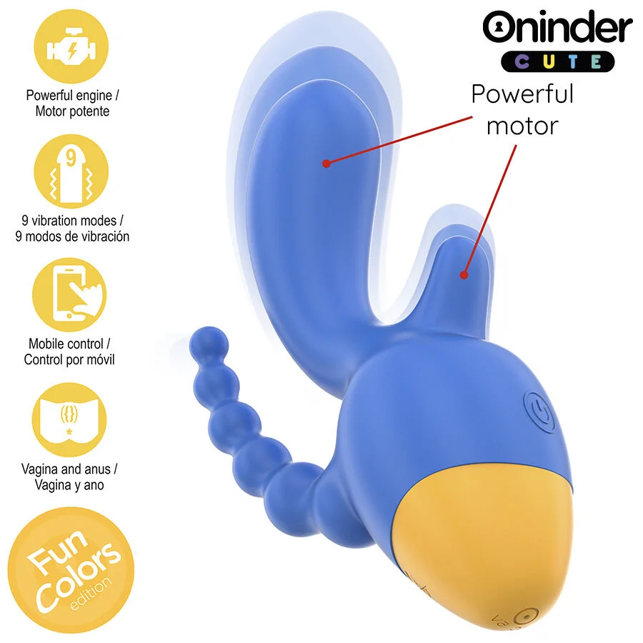 ONINDER CUTE - LOVE 3 SOME TRIPLE VIBRATEUR - APPLICATION GRATUITE DANS LE MONDE ENTIER - Image 7