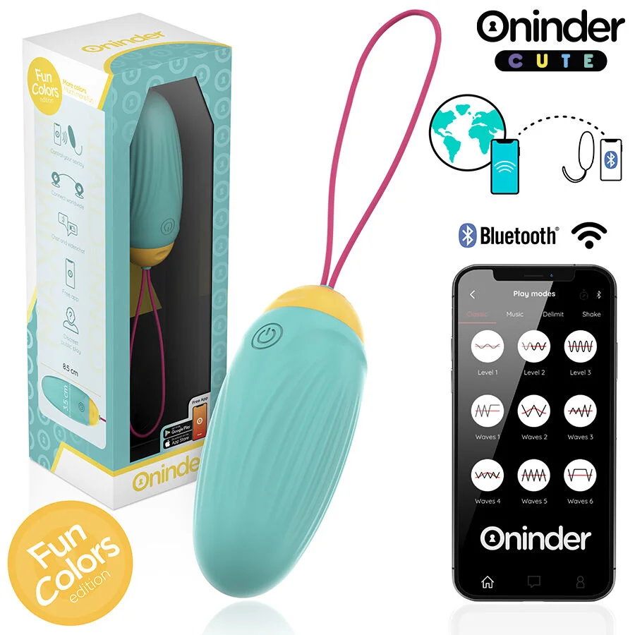 ONINDER CUTE - LOVE PLEASURE VIBRO-ROTATING SILICONE GEM EGG - FREE WORLDWIDE APP - Image 4