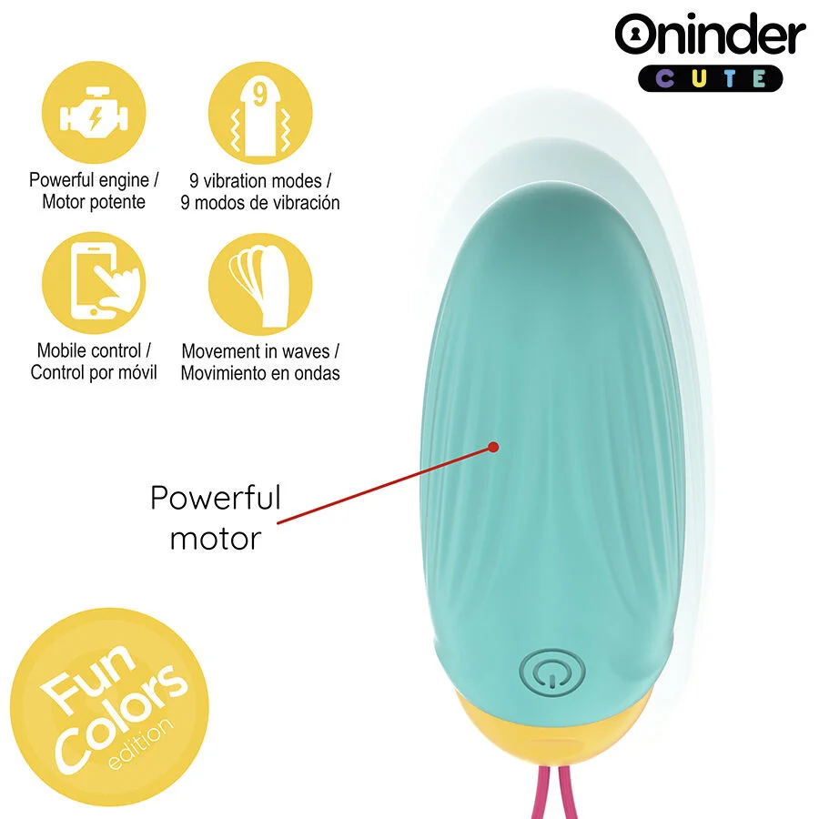 ONINDER CUTE - LOVE PLEASURE VIBRO-ROTATING SILICONE GEM EGG - FREE WORLDWIDE APP - Image 7