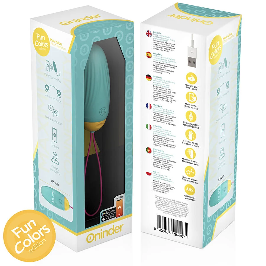 ONINDER CUTE - LOVE PLEASURE VIBRO-ROTATING SILICONE GEM EGG - FREE WORLDWIDE APP - Image 10