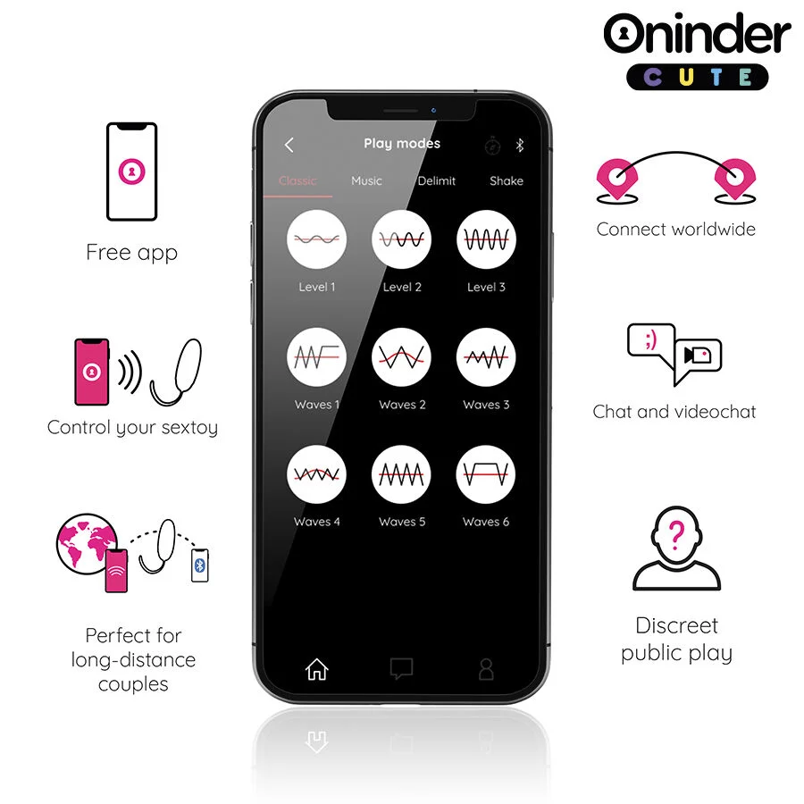 ONINDER CUTE - LOVE PLEASURE VIBRO-WAVE TAPPING SILICONE EGG - FREE WORLDWIDE APP - Image 6