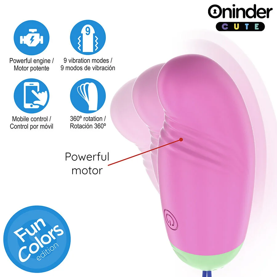 ONINDER CUTE - LOVE PLEASURE VIBRO-ROTATING EGG 360 SILICONE - FREE WORLDWIDE APP - Image 7
