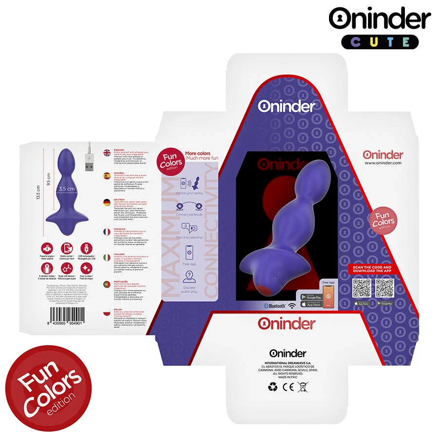 ONINDER CUTE - DILATATEUR ANAL VIBRANT LOVE BUTT - APPLICATION MONDIALE GRATUITE - Image 8
