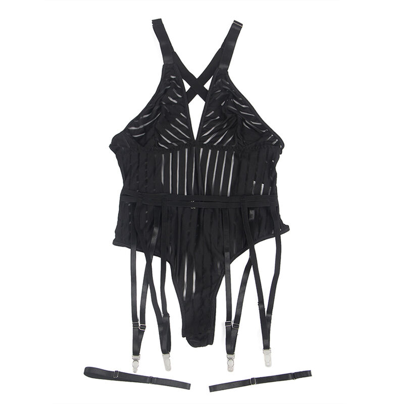 SUBBLIME - 954154 BODY AVEC PORTE-JARRETELLES NOIR L/XL - Image 6