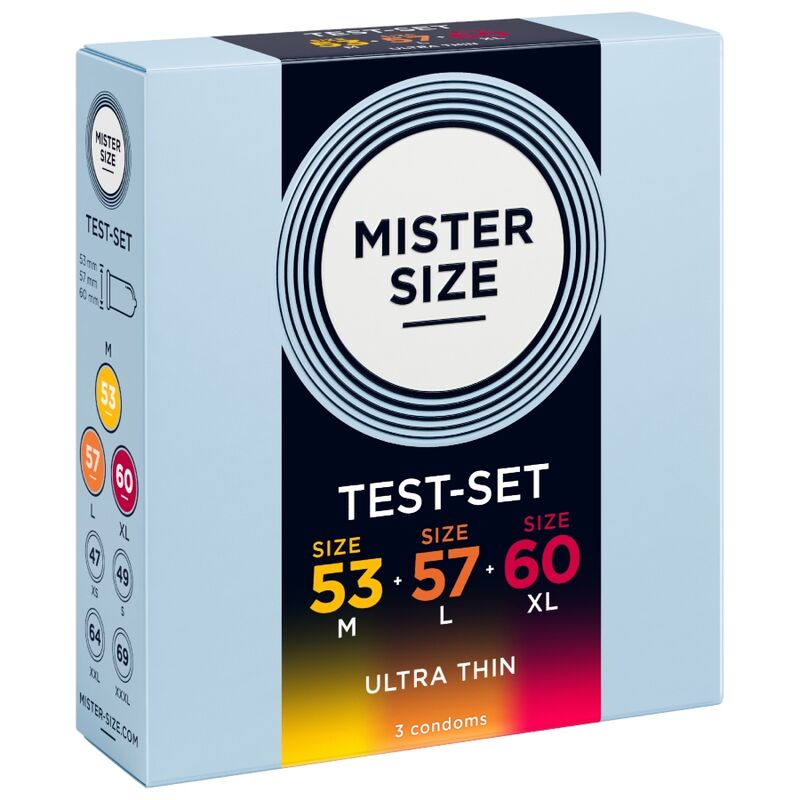 Mister Size - Pack Échantillon De Préservatifs Taille 53-57-60 Mm (3 Unités) - Image 4