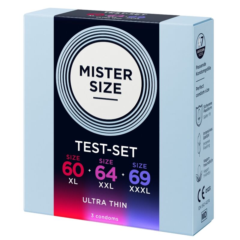Mister Size - Pack Échantillon De Préservatifs Taille 60-64-69 Mm (3 Unités) - Image 3