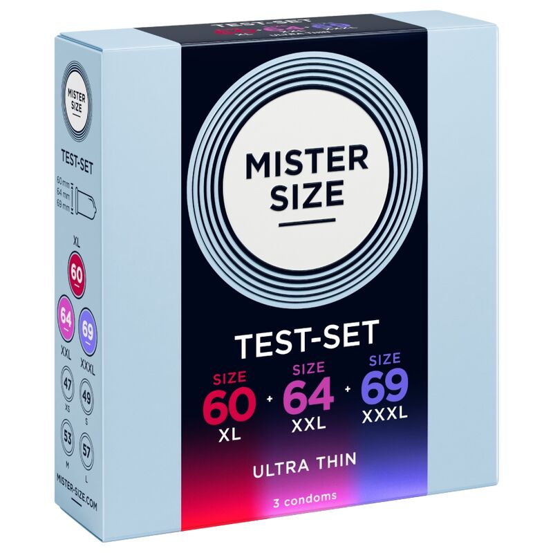 Mister Size - Pack Échantillon De Préservatifs Taille 60-64-69 Mm (3 Unités) - Image 4