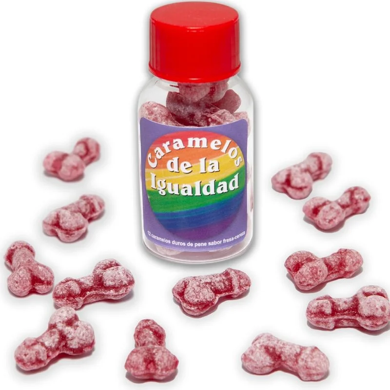 Diablo Picante - 12 Bonbons Égalité De Forme De Pénis Fraise/Cerise