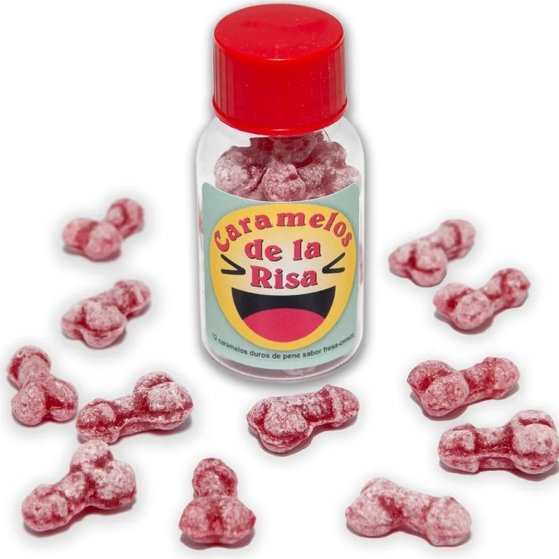Diablo Picante - 12 Bonbons Rire En Forme De Pénis Fraise/Cerise