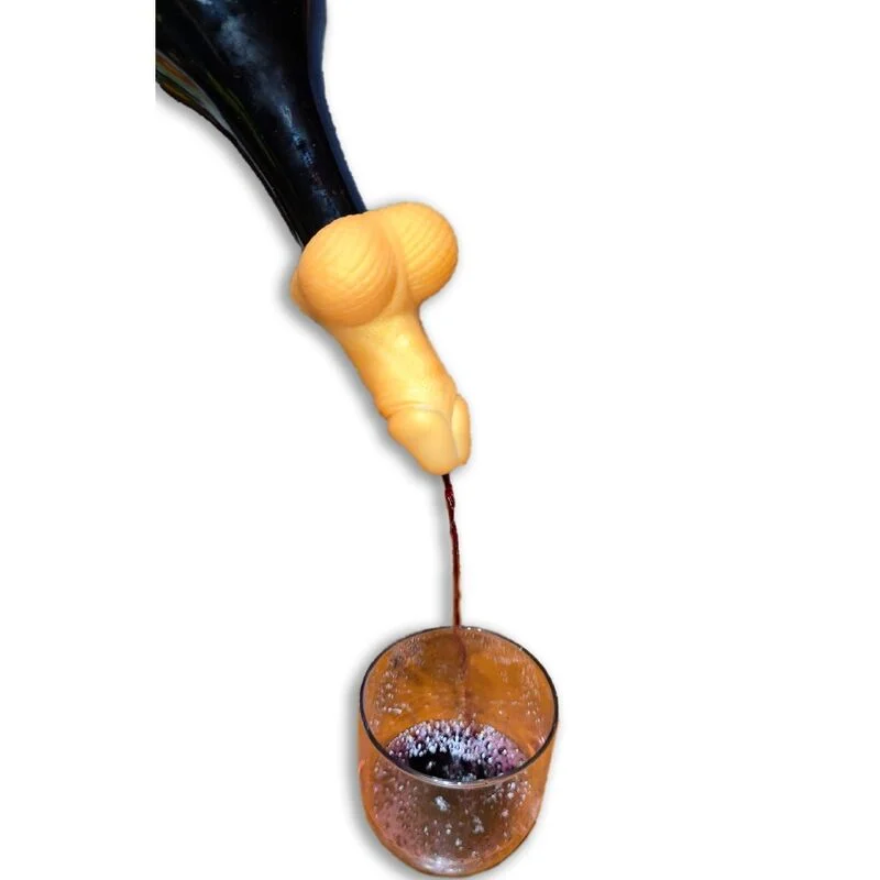 Diablo Picante - Carafe A Vin En Forme De Penis Dore
