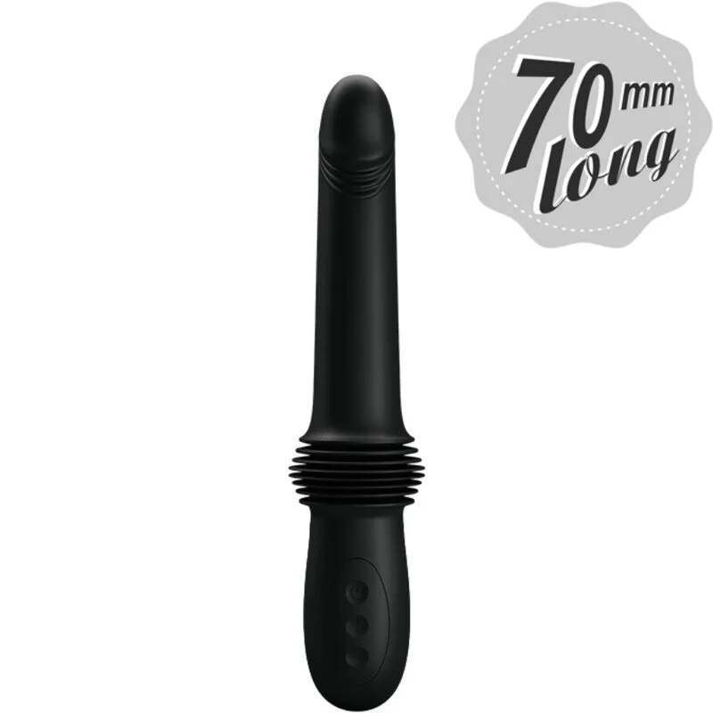 PRETTY LOVE - VIBRATOR PAZUZU 3 STANDEN VAN DRUK ZWART