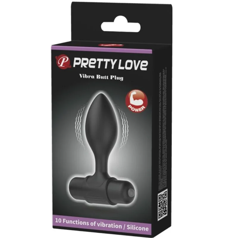 PRETTY LOVE - VIBRA BUTT 10 VIBRATIES ANAL PLUG ZWART - Image 9