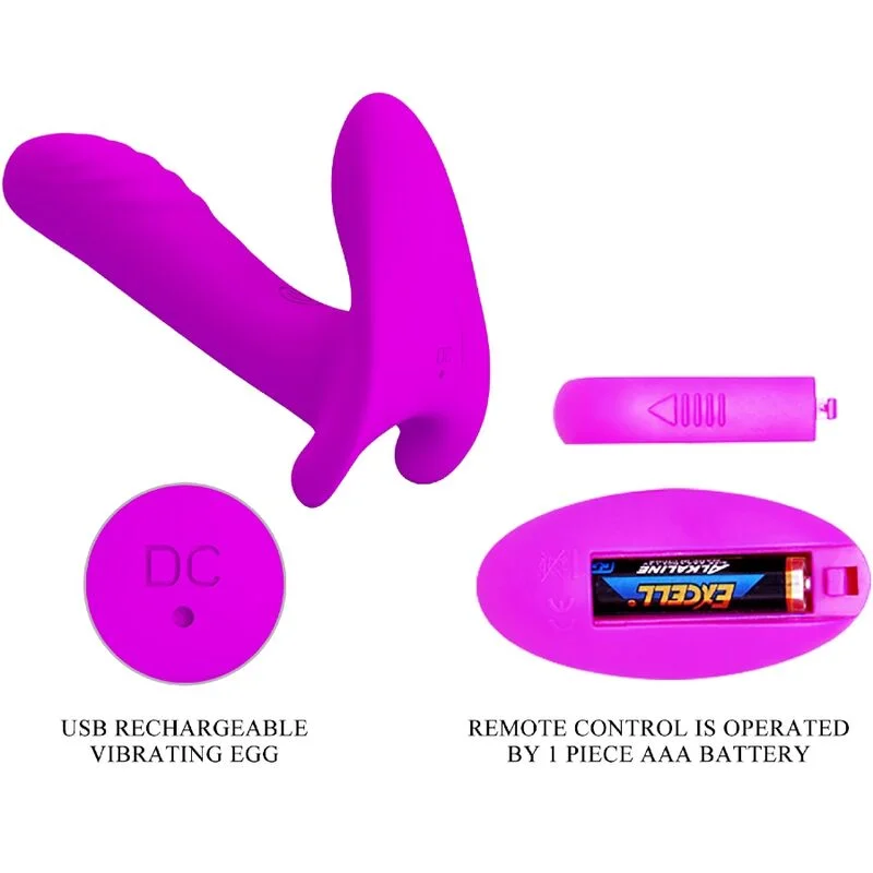 PRETTY LOVE - MASSAGEUR & VIBRATOR 12 VIBRATIES AFSTANDSBEDIENING PAARS - Image 9
