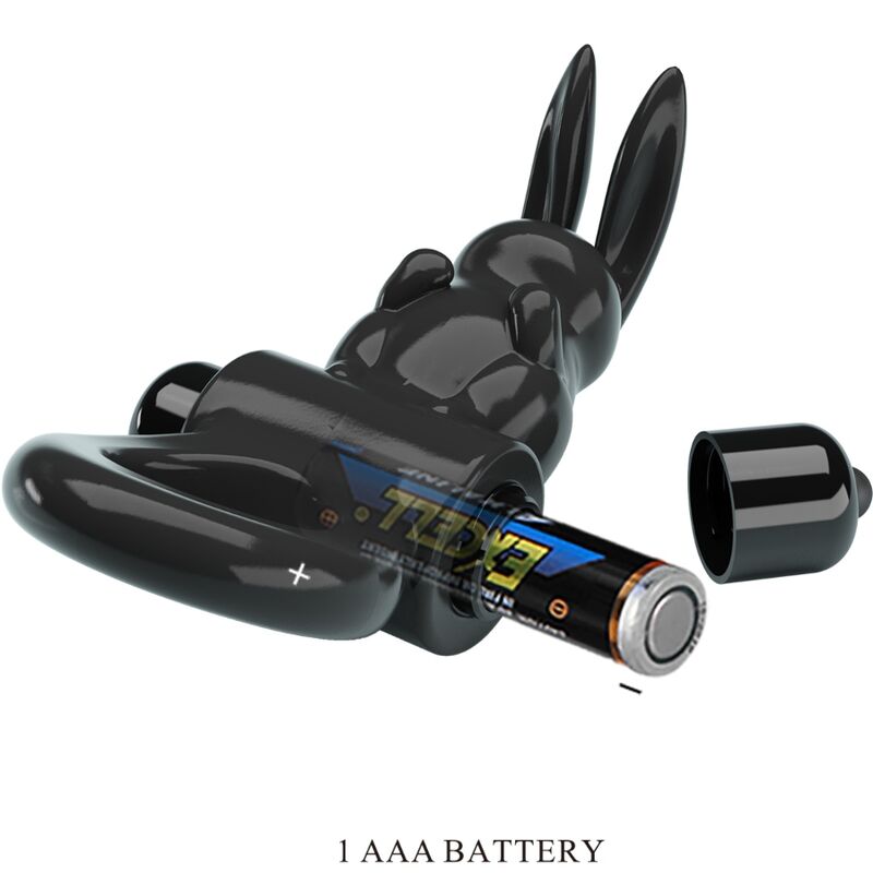 PRETTY LOVE - ANNEAU VIBRATEUR EXCITANT RABBIT 10 VIBRATIONS NOIR - Image 5