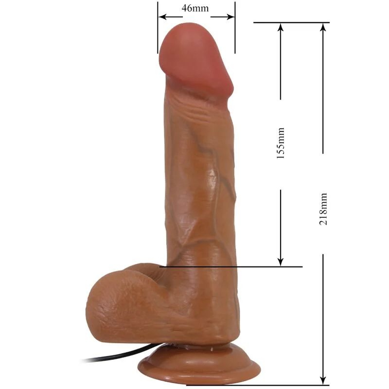 BAILE - BAHAMUT REALISTIC VIBRATOR 21.8 CM FLESH REMOTE CONTROL - Image 6