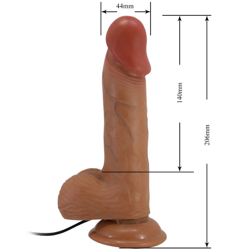Baile - Catoblepas Realistic Vibrator 20.6 Cm Flesh Remote Control - Image 6