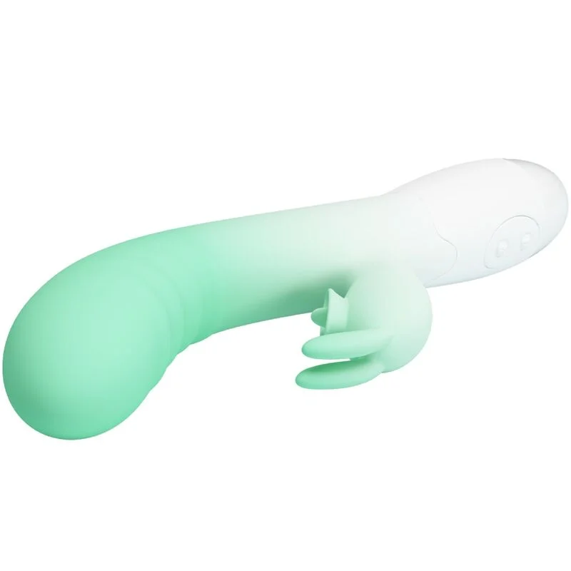 PRETTY LOVE - CERBERUS RABBIT VIBRATOR 3O VIBRATIONS GREEN - Image 5
