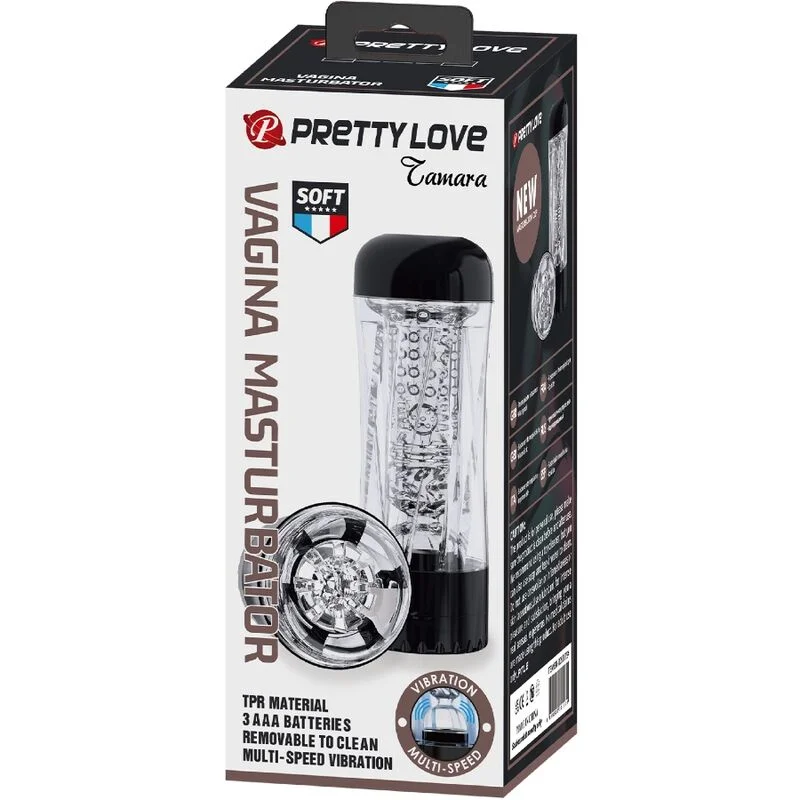 PRETTY LOVE - MASTURBATEUR HOMME TAMARA VIBRATEUR MULTI-VITESSES NOIR - Image 11