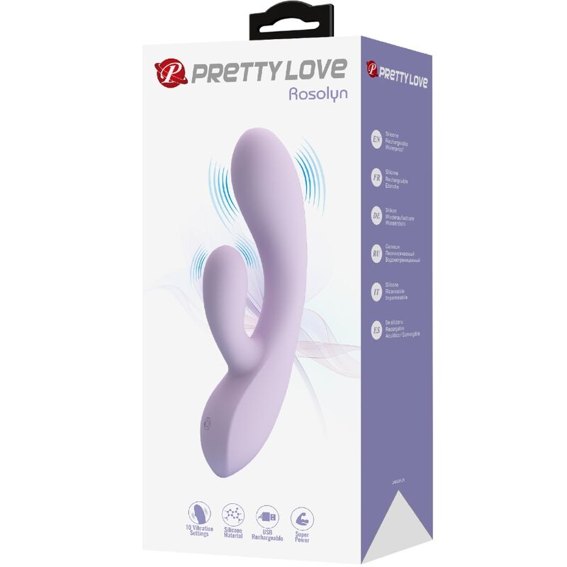 PRETTY LOVE - VIBRATEUR ROSOLYN RABBIT 10 VIBRATIONS VIOLET - Image 9