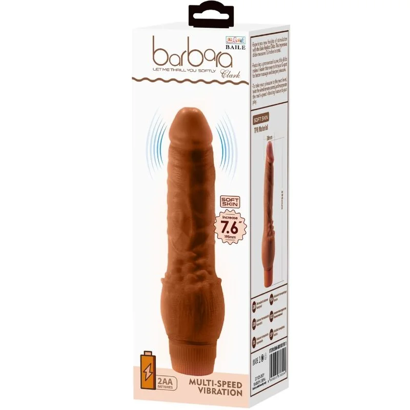 Baile - Realistische Vibrator Barbara 19,5 Cm Mulâtre - Image 7