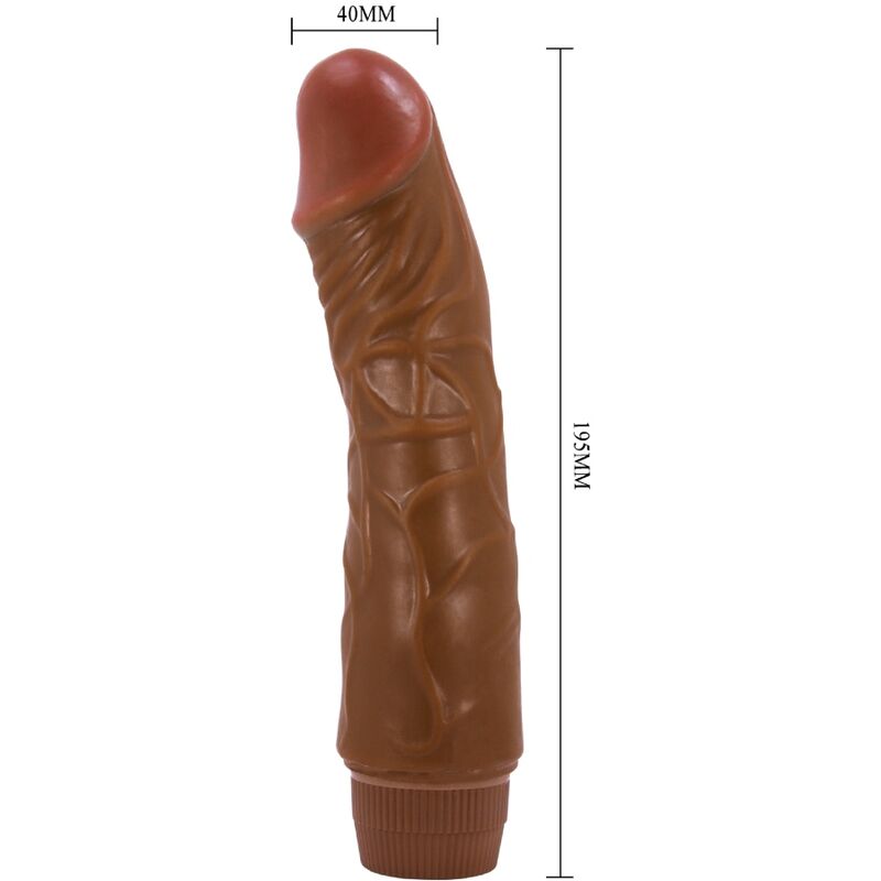 BAILE - JEFF REALISTIC VIBRATOR 19.5 CM MULATTO - Image 4