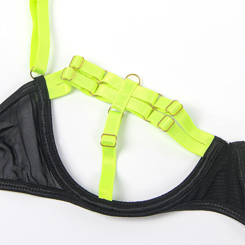 SUBBLIME - 955281 BH SET MET HALSLEI EN FLUORESCENT GROENE BEENDETAILS - Image 9