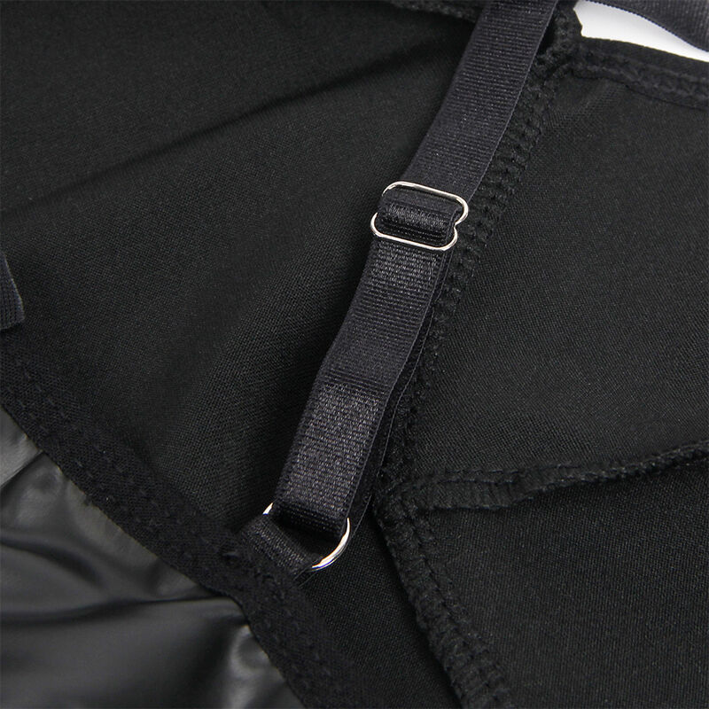 SUBBLIME - 955380 ZWARTE LEREN SPAGHETTIDRESS - Image 9