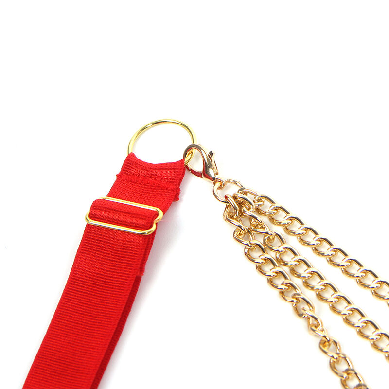 SUBBLIME - 955519 ENSEMBLE SOUTIEN-GORGE AVEC CHAÎNES ET COEUR EN MAILLE ROUGE S/M - Image 7