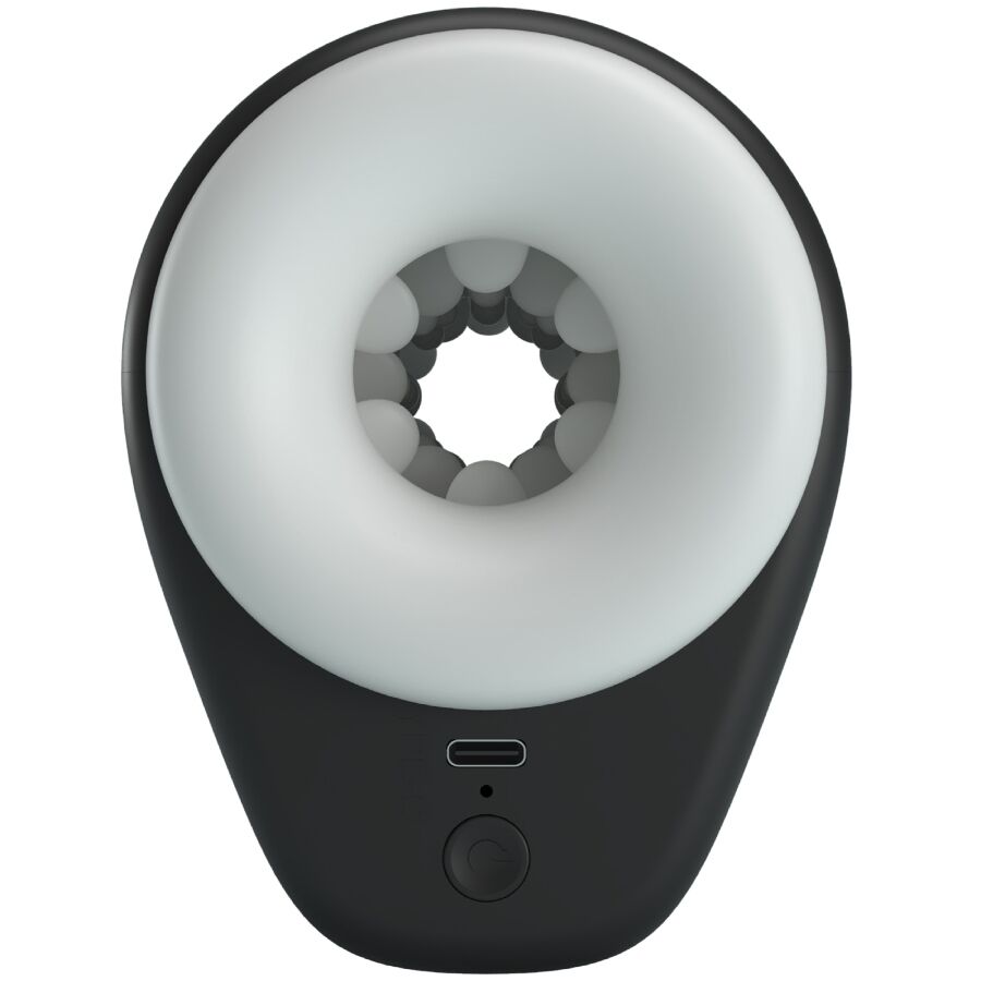 PRETTY LOVE - MASTURBATEUR POUR HOMME DJ GIRL AVEC VIBRATION 5 RÉGLAGES NEGRO - Image 3