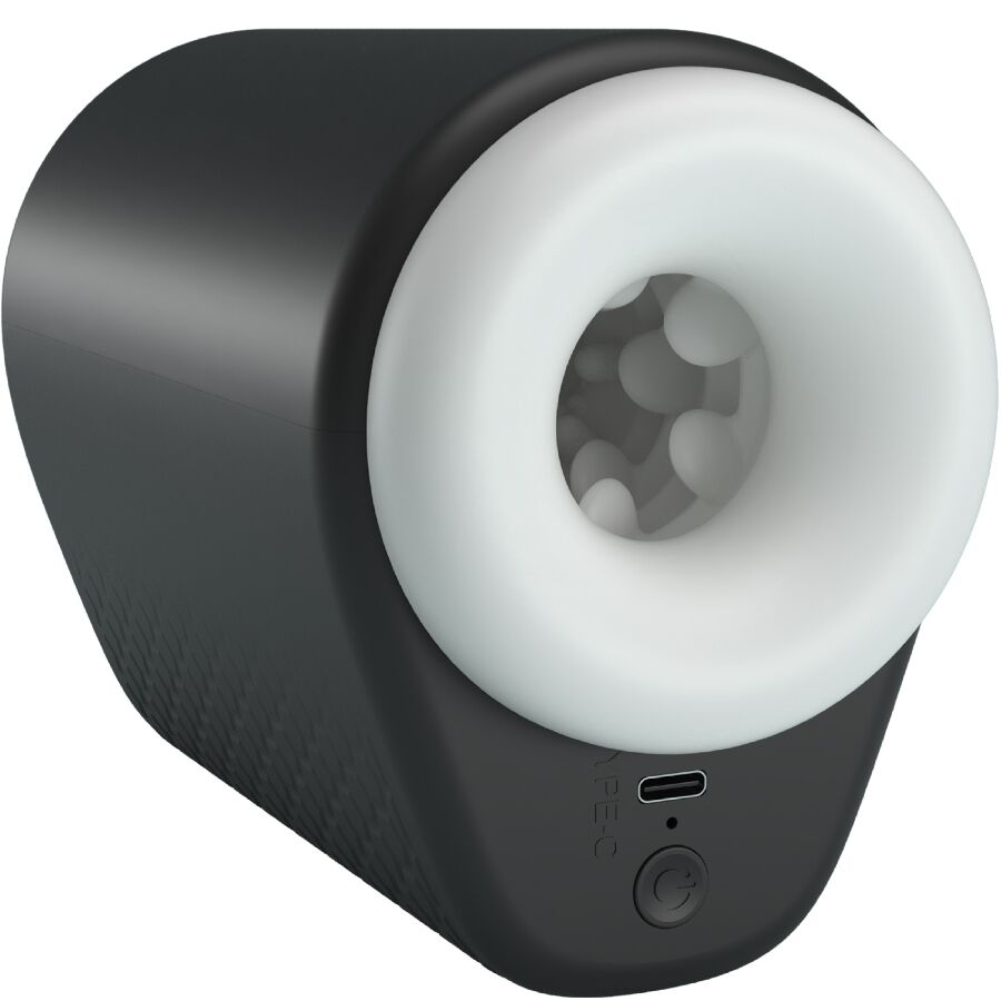 PRETTY LOVE - MASTURBATEUR POUR HOMME DJ GIRL AVEC VIBRATION 5 RÉGLAGES NEGRO - Image 4