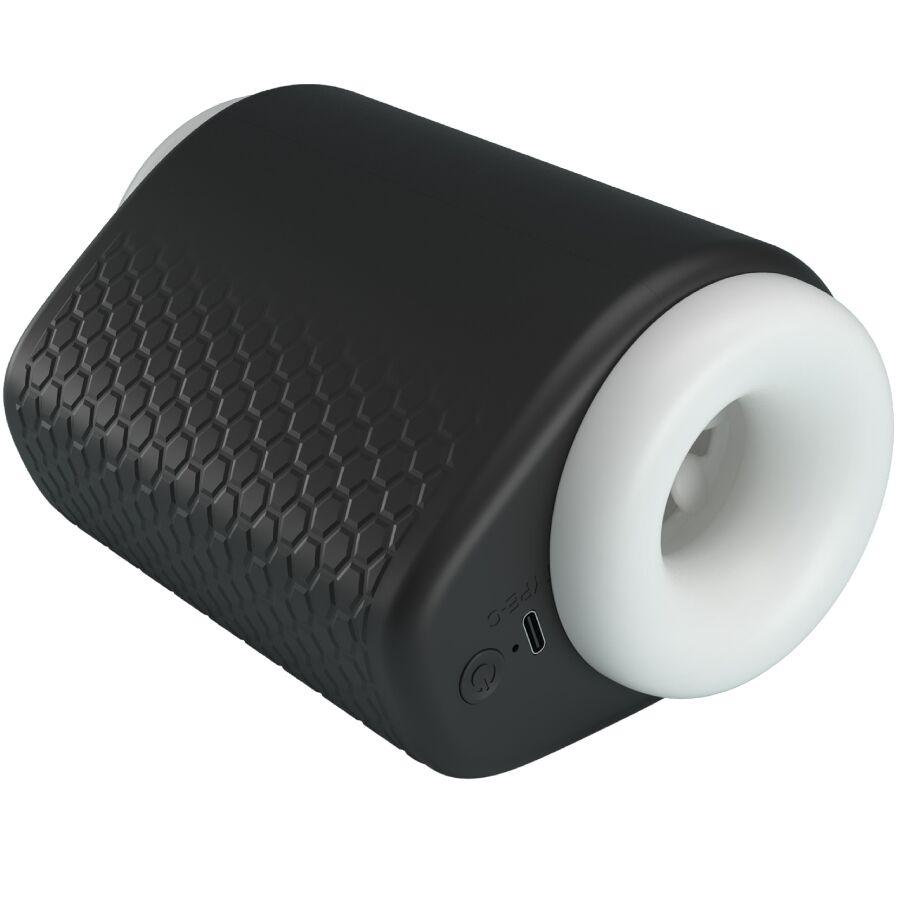 PRETTY LOVE - MASTURBATEUR POUR HOMME DJ GIRL AVEC VIBRATION 5 RÉGLAGES NEGRO - Image 5