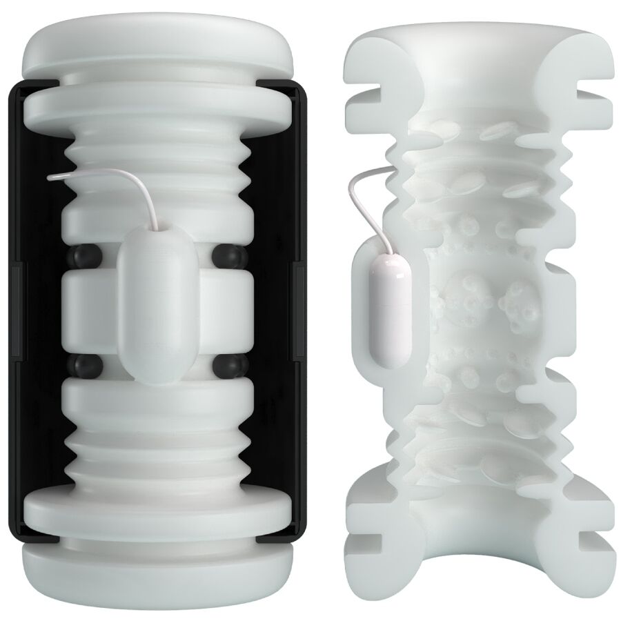 PRETTY LOVE - MASTURBATEUR POUR HOMME DJ GIRL AVEC VIBRATION 5 RÉGLAGES NEGRO - Image 7