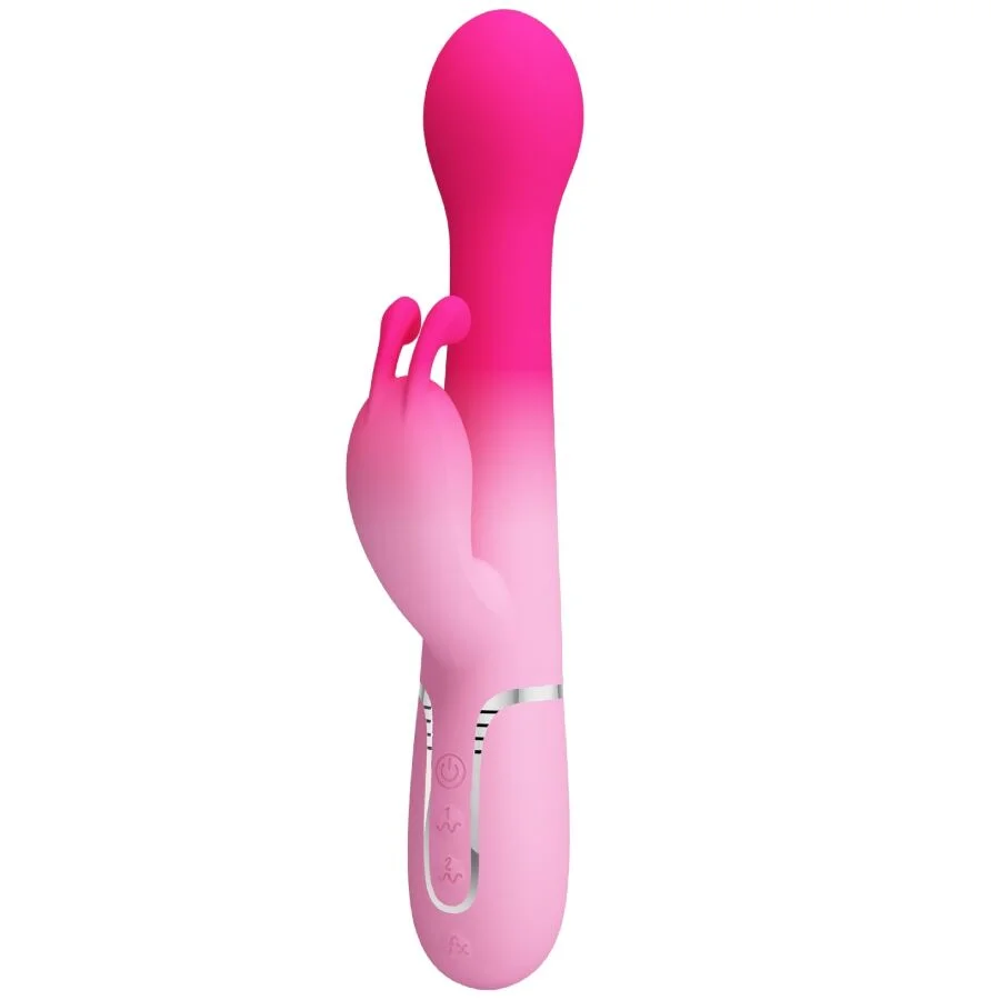 PRETTY LOVE - VIBRATEUR LAPIN MULTIFONCTION 3 EN 1 DEJON ROSE - Image 3