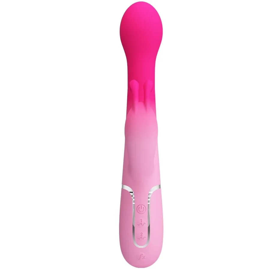 PRETTY LOVE - VIBRATEUR LAPIN MULTIFONCTION 3 EN 1 DEJON ROSE - Image 4