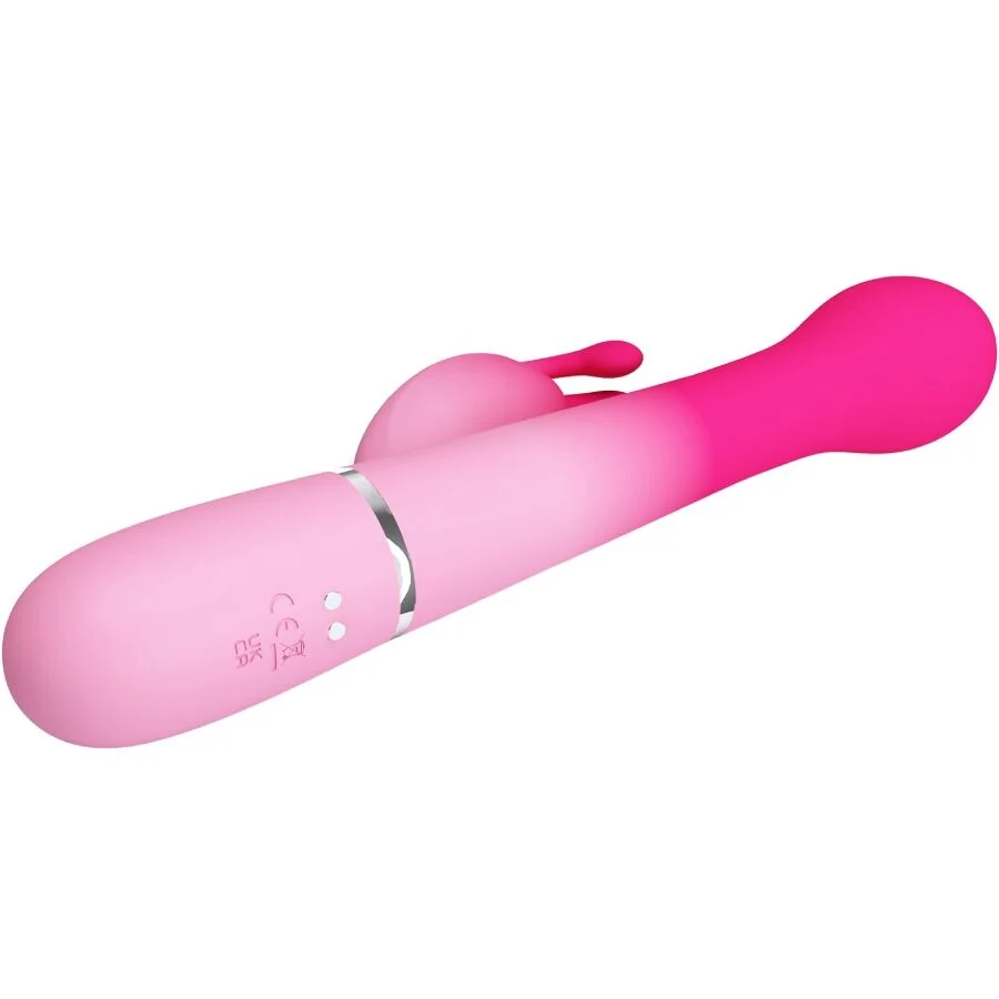 PRETTY LOVE - VIBRATEUR LAPIN MULTIFONCTION 3 EN 1 DEJON ROSE - Image 7