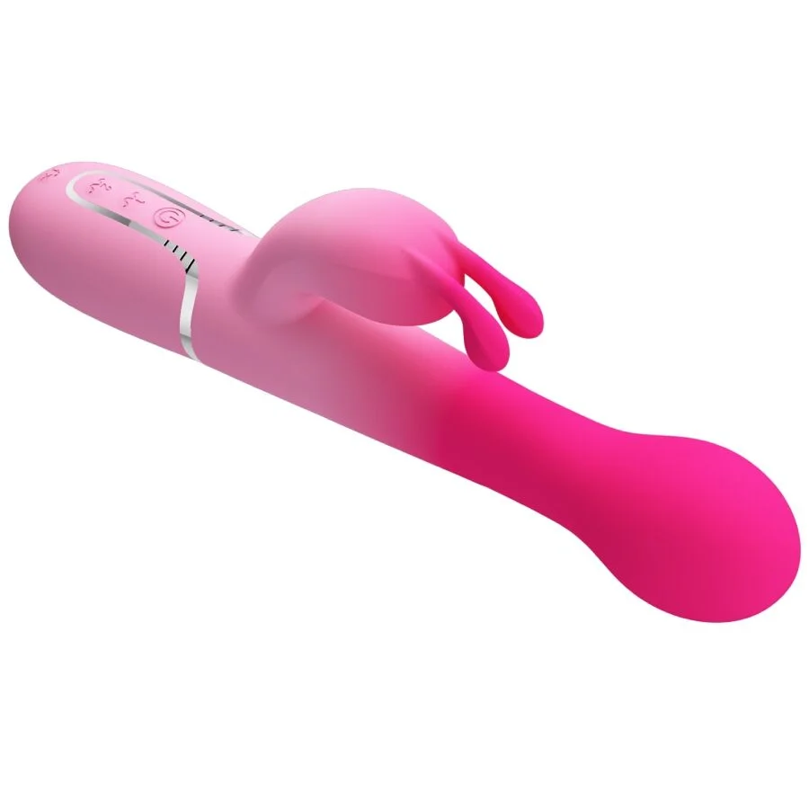 PRETTY LOVE - VIBRATEUR LAPIN MULTIFONCTION 3 EN 1 DEJON ROSE - Image 8