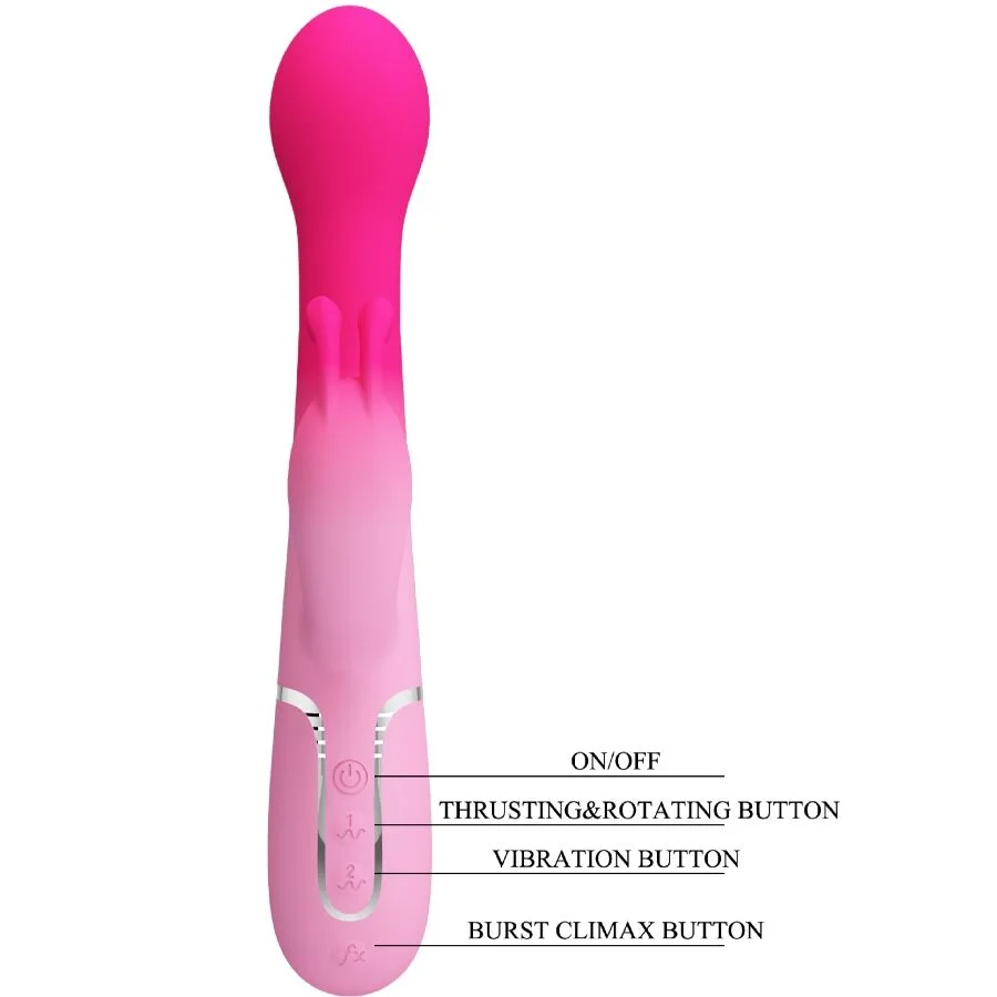 PRETTY LOVE - VIBRATEUR LAPIN MULTIFONCTION 3 EN 1 DEJON ROSE - Image 10