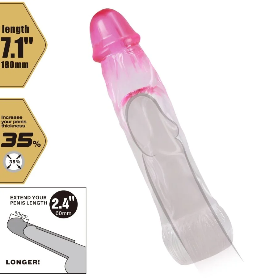 Pretty Love - Realistische Vergrotingshulp Neron 6 Cm Voor Roze Penis - Image 6