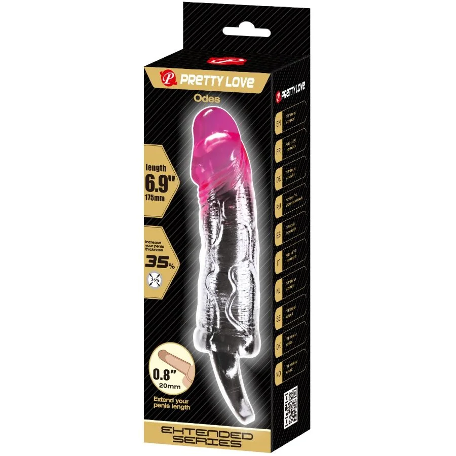 Pretty Love - Odes Realistische Vergrotingsmanchet Van 2 Cm Voor Roze Penis - Image 8