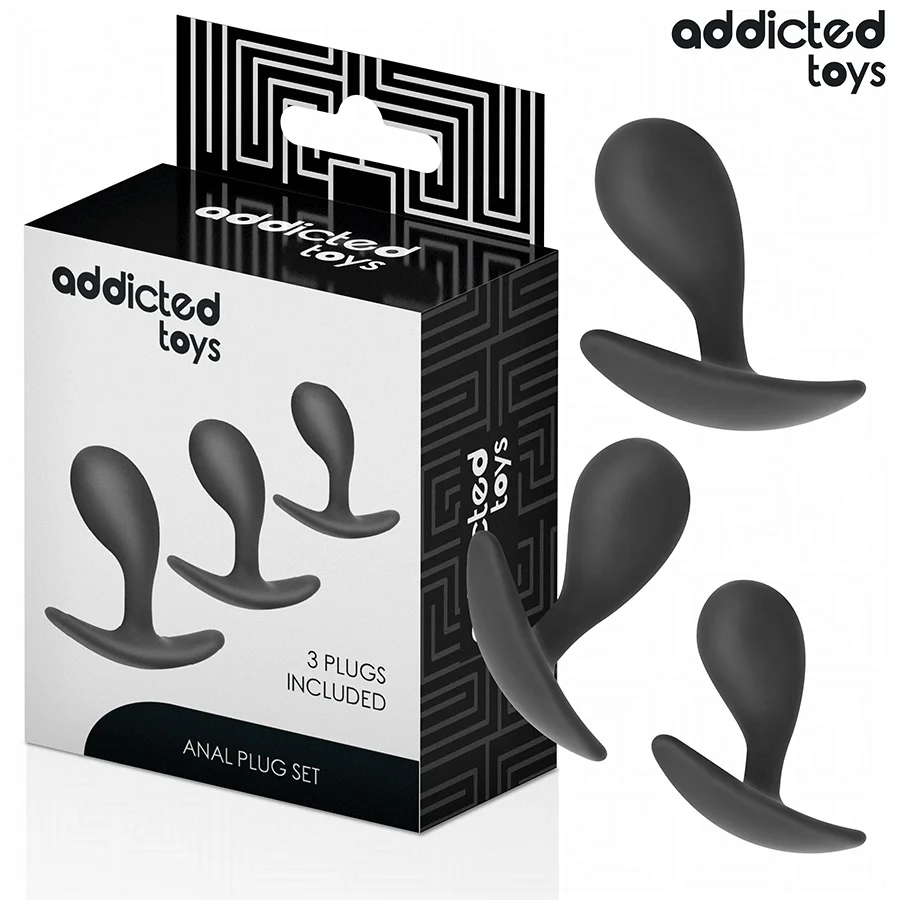 ADDICTED TOYS - LOT DE 3 PLUG ANAL MODÈLE 3