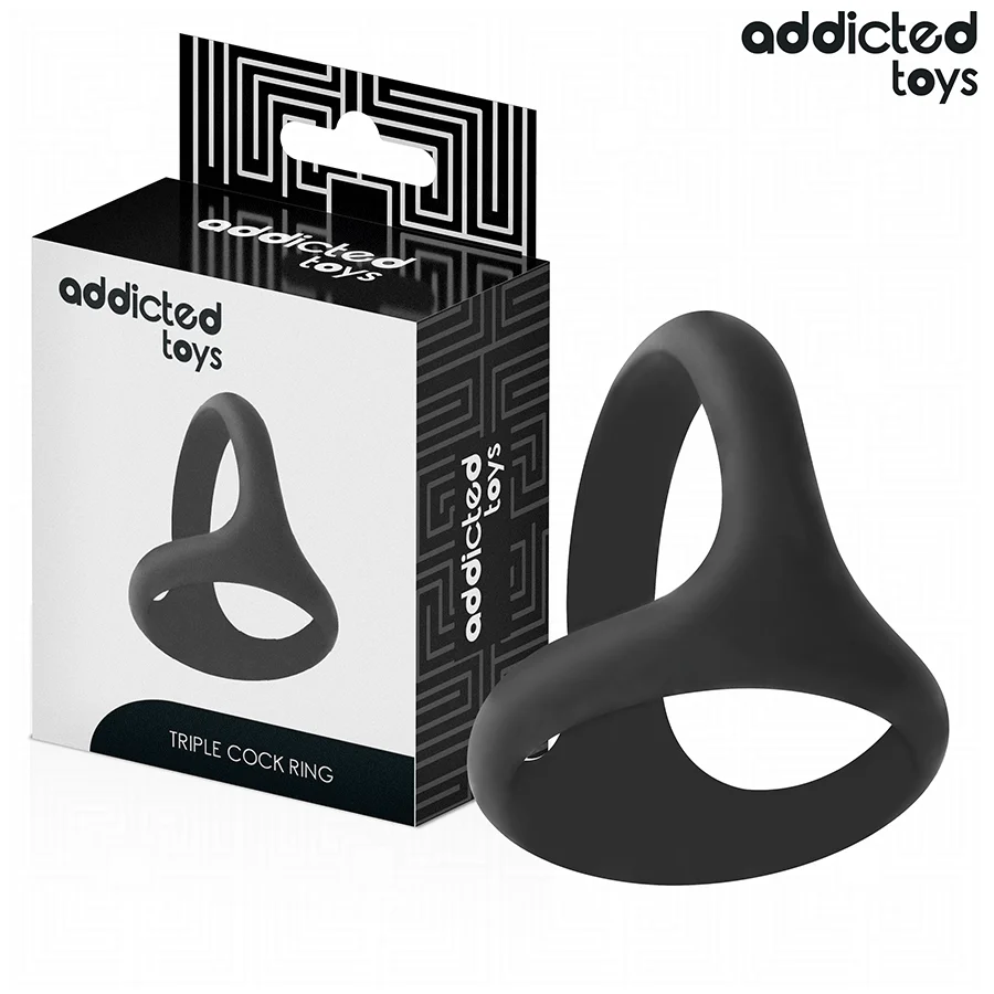 ADDICTED TOYS - ANNEAU PÉNIS TRIPLE ÉPAIS