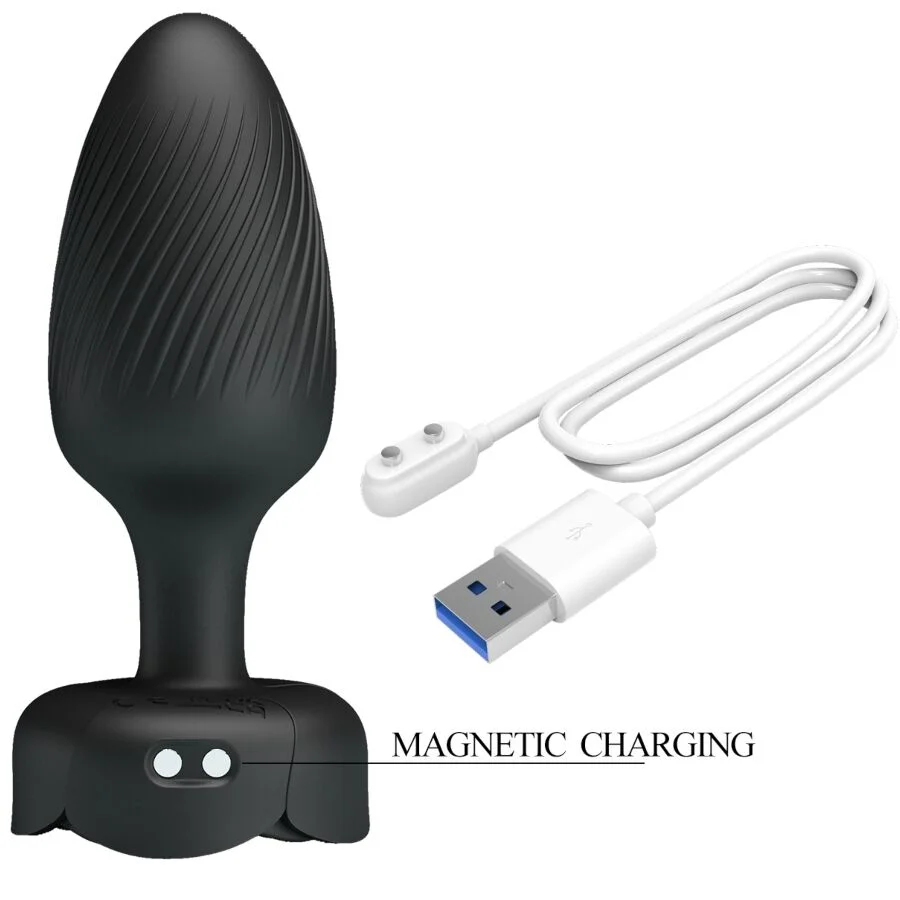 Pretty Love - Osborn Plug Anal Avec Lumière Led Noir 9,8 Cm - Image 8