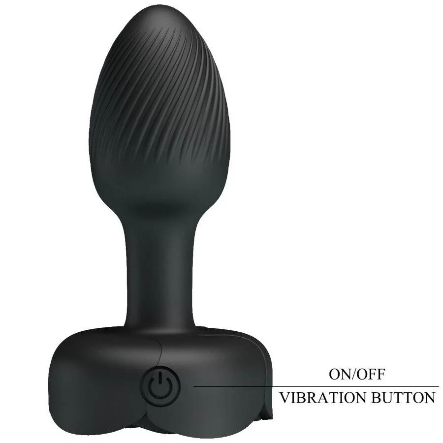 Pretty Love - Anal Plug Olman Met Led Licht Zwart 8,8 Cm - Image 9